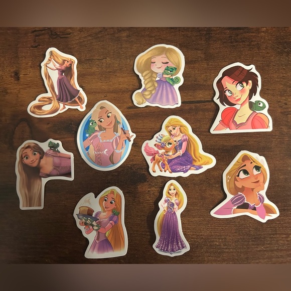 Disney Other - Disney’s Rapunzel Sticker Collection (Approx 2”) 9 Total